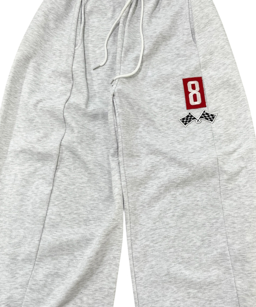 SK8ER ROCK(スケーターロック)の「8 Flag カーブスウェットパンツ(ホワイトメランジ)(スウェットパンツ・メンズ・その他・MEDIUM/LARGE)」の5枚目の写真