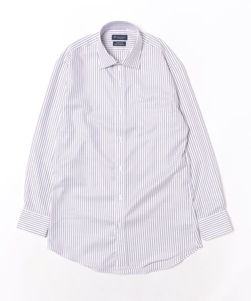 TOKYO SHIRTS（トウキョウシャツ）の「【超形態安定】 形態安定ノンアイロン ワイド 長袖ビジネスワイシャツ（ビジネスシャツ・メンズ・パープル・首回り41cm-裄丈86cm/首回り42cm-裄丈82cm/首回り42cm-裄丈86cm/首回り43cm-裄丈82cm/首回り43cm-裄丈86cm/首回り37cm-裄丈80cm/首回り37cm-裄丈84cm/首回り39cm-裄丈80cm/首回り39cm-裄丈84cm/首回り41cm-裄丈82cm）」の6枚目の写真