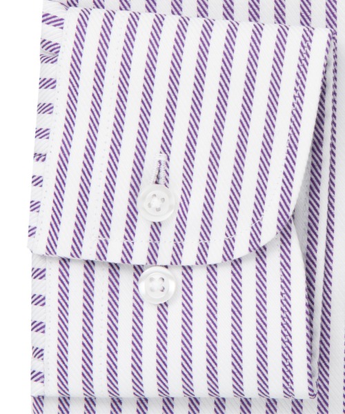 TOKYO SHIRTS（トウキョウシャツ）の「【超形態安定】 形態安定ノンアイロン ワイド 長袖ビジネスワイシャツ（ビジネスシャツ・メンズ・パープル・首回り41cm-裄丈86cm/首回り42cm-裄丈82cm/首回り42cm-裄丈86cm/首回り43cm-裄丈82cm/首回り43cm-裄丈86cm/首回り37cm-裄丈80cm/首回り37cm-裄丈84cm/首回り39cm-裄丈80cm/首回り39cm-裄丈84cm/首回り41cm-裄丈82cm）」の3枚目の写真