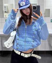 ナポレオン裏起毛ジップアップパーカー