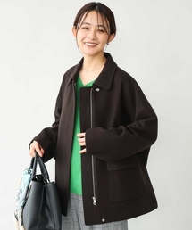 [超軽量]エアリアルウール ステンカラーZIPコート