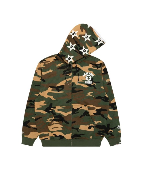 AAPE BASIC ZIP UP HOODIE(WOODLAND CAMO) | AAPE.JP