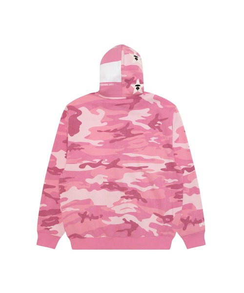AAPE BY A BATHING APE（エーエイプバイアベイシングエイプ）の「AAPE BASIC ZIP UP HOODIE(WOODLAND CAMO)（パーカー・メンズ・グリーン系その他3/ピンク系その他・SMALL/LARGE/X-LARGE/X-SMALL/MEDIUM）」の7枚目の写真