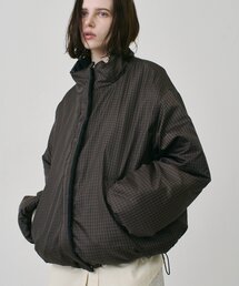 WEB限定 / リバーシブルチェックスタンドカラー中綿ジャケット