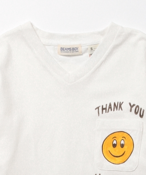 SCREEN STARS（スクリーンスターズ）の「SCREEN STARS×BEAMS BOY / ポケット スマイル Vネック（Tシャツ/カットソー・レディース・ホワイト/グレー/ネイビー・ONE SIZE）」の11枚目の写真