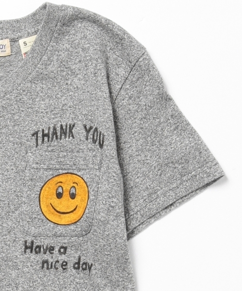 SCREEN STARS（スクリーンスターズ）の「SCREEN STARS×BEAMS BOY / ポケット スマイル Vネック（Tシャツ/カットソー・レディース・ホワイト/グレー/ネイビー・ONE SIZE）」の12枚目の写真