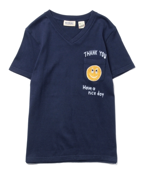 SCREEN STARS（スクリーンスターズ）の「SCREEN STARS×BEAMS BOY / ポケット スマイル Vネック（Tシャツ/カットソー・レディース・ホワイト/グレー/ネイビー・ONE SIZE）」の13枚目の写真