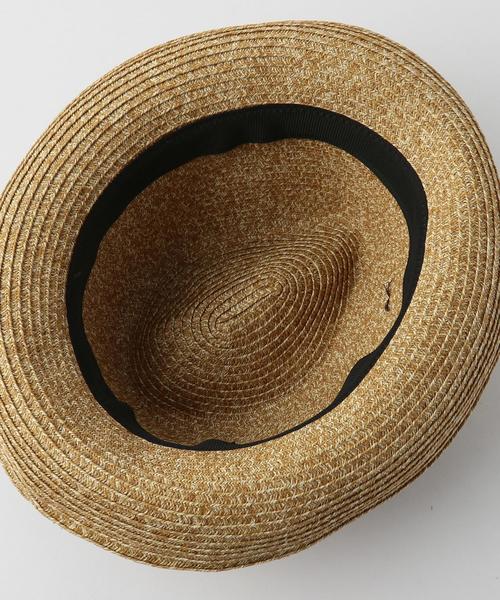 green label relaxing（グリーンレーベルリラクシング）の「CF リボンナカオレブレードハット（ハット・レディース・ブラウン/ベージュ・FREE）」の6枚目の写真