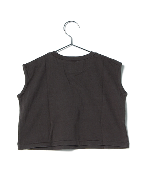 SWAP MEET MARKET（スワップミートマーケット）の「ショート丈半袖Tシャツ（Tシャツ/カットソー・キッズ・アイボリー/ブラック/ブラック系その他・90/110/130/120/100/140）」の4枚目の写真