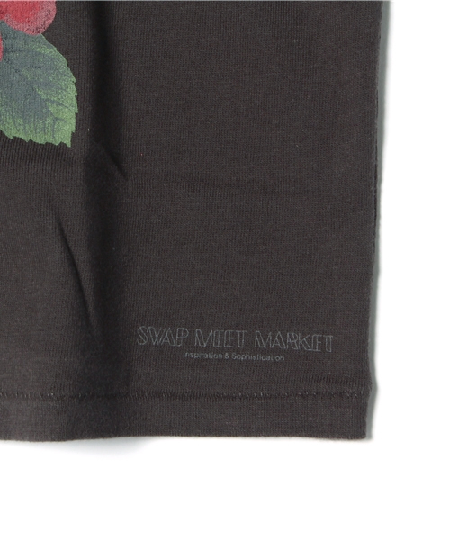 SWAP MEET MARKET（スワップミートマーケット）の「ショート丈半袖Tシャツ（Tシャツ/カットソー・キッズ・アイボリー/ブラック/ブラック系その他・90/110/130/120/100/140）」の7枚目の写真