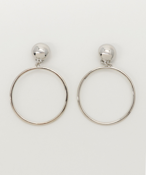 MOUSSY（マウジー）の「CIRCLE EARRING（ピアス（両耳用）・レディース・ゴールド/シルバー・FREE）」の2枚目の写真