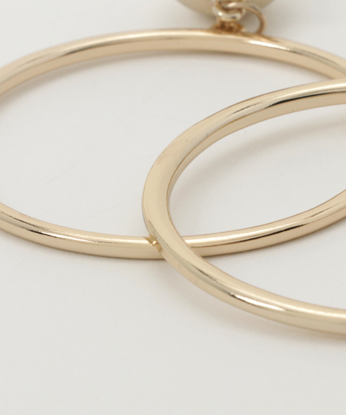 MOUSSY（マウジー）の「CIRCLE EARRING（ピアス（両耳用）・レディース・ゴールド/シルバー・FREE）」の3枚目の写真
