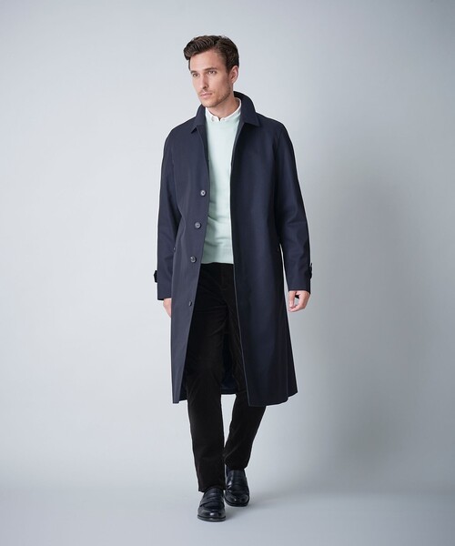 100年コート（ヒャクネンコート）の「＜100年コート＞バルマカーンロングコート（ステンカラーコート・メンズ・ベージュ/ネイビー/ブラック・LL/M/L）」の19枚目の写真