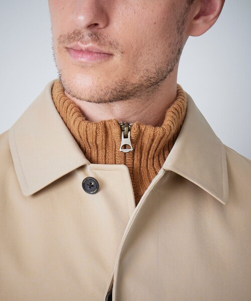 100年コート（ヒャクネンコート）の「＜100年コート＞バルマカーンロングコート（ステンカラーコート・メンズ・ベージュ/ネイビー/ブラック・LL/M/L）」の17枚目の写真