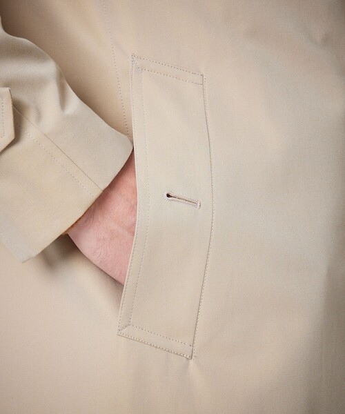 100年コート（ヒャクネンコート）の「＜100年コート＞バルマカーンロングコート（ステンカラーコート・メンズ・ベージュ/ネイビー/ブラック・LL/M/L）」の16枚目の写真