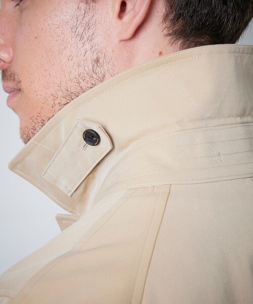 100年コート（ヒャクネンコート）の「＜100年コート＞バルマカーンロングコート（ステンカラーコート・メンズ・ベージュ/ネイビー/ブラック・LL/M/L）」の14枚目の写真