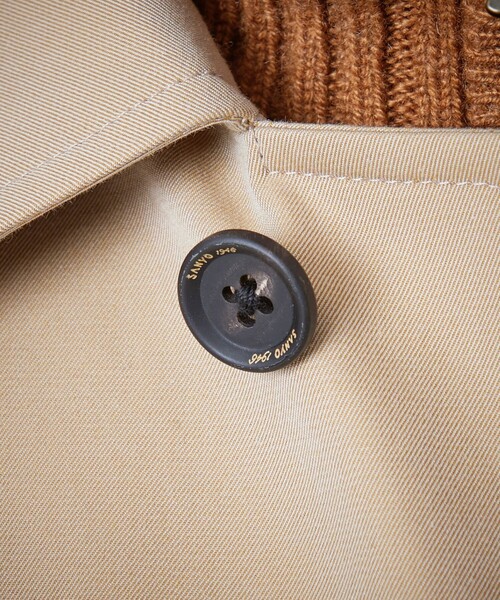 100年コート（ヒャクネンコート）の「＜100年コート＞バルマカーンロングコート（ステンカラーコート・メンズ・ベージュ/ネイビー/ブラック・LL/M/L）」の13枚目の写真