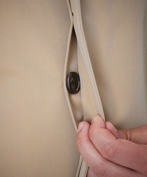 100年コート（ヒャクネンコート）の「＜100年コート＞バルマカーンロングコート（ステンカラーコート・メンズ・ベージュ/ネイビー/ブラック・LL/M/L）」の12枚目の写真