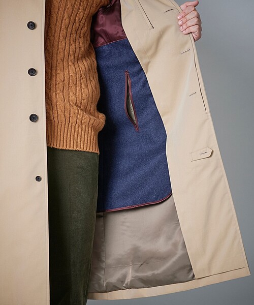 100年コート（ヒャクネンコート）の「＜100年コート＞バルマカーンロングコート（ステンカラーコート・メンズ・ベージュ/ネイビー/ブラック・LL/M/L）」の11枚目の写真