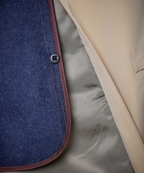 100年コート（ヒャクネンコート）の「＜100年コート＞バルマカーンロングコート（ステンカラーコート・メンズ・ベージュ/ネイビー/ブラック・LL/M/L）」の10枚目の写真