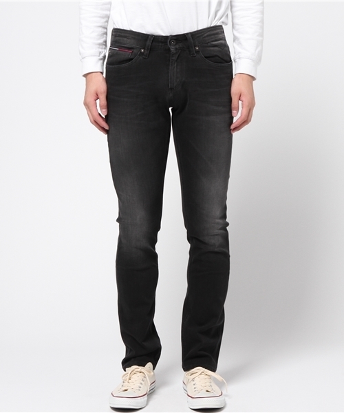 HILFIGER DENIM（ヒルフィガーデニム）の「SCANTONスリムストレッチブラックデニムパンツ（デニムパンツ・メンズ・ブラック・28inch/32inch/30inch/34inch）」の4枚目の写真