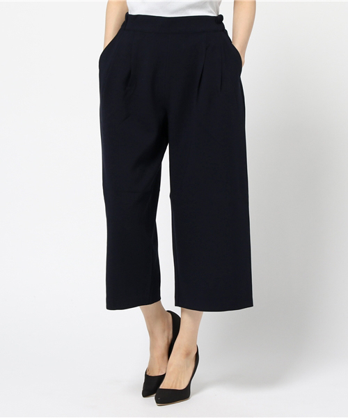 Sens de vie(サンスドゥウ゛ィ)の「Sdv ダブルクロスワイドパンツ(その他パンツ・レディース・ネイビー/ベージュ・MEDIUM/LARGE)」の1枚目の写真