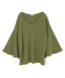 Luz Llena (philter) | [made in Japan]フレアスリーブ・ニットソートップス(Tシャツ/カットソー)