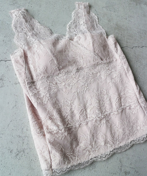 Free S Mart フリーズマート の Web限定 カップ付レースインナータンクトップ 追加生産 タンクトップ Wear