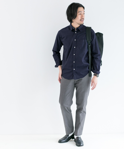 URBAN RESEARCH DOORS MENS（アーバンリサーチ ドアーズ メンズ）の「DOORS ブロード L/S SH（シャツ/ブラウス・メンズ・ブルー/ホワイト/ネイビー/オリーブ・38/36/40）」の6枚目の写真