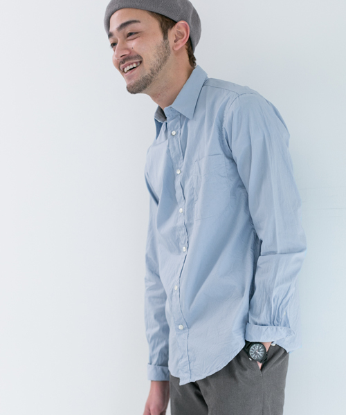 URBAN RESEARCH DOORS MENS（アーバンリサーチ ドアーズ メンズ）の「DOORS ブロード L/S SH（シャツ/ブラウス・メンズ・ブルー/ホワイト/ネイビー/オリーブ・38/36/40）」の8枚目の写真