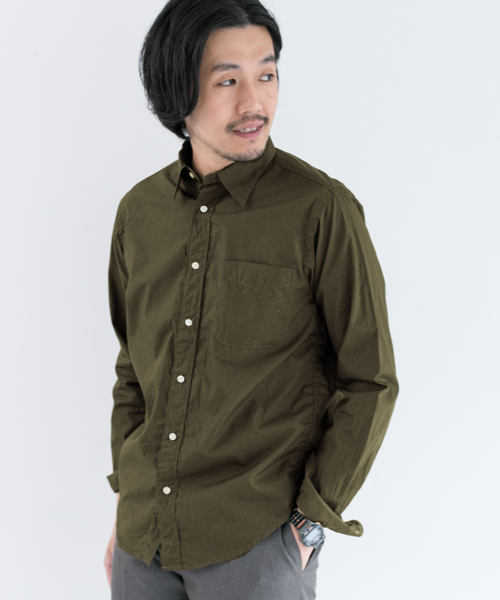 URBAN RESEARCH DOORS MENS（アーバンリサーチ ドアーズ メンズ）の「DOORS ブロード L/S SH（シャツ/ブラウス・メンズ・ブルー/ホワイト/ネイビー/オリーブ・38/36/40）」の9枚目の写真