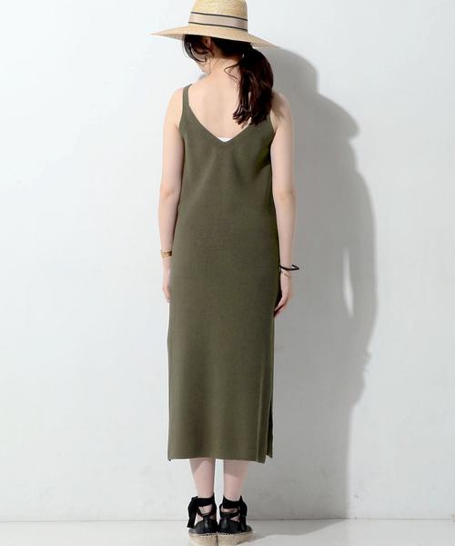 UNITED ARROWS（ユナイテッドアローズ）の「UWMF ニット キャミソール ワンピース（ワンピース・レディース・ナチュラル/モカ・FREE）」の11枚目の写真