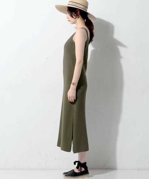 UNITED ARROWS（ユナイテッドアローズ）の「UWMF ニット キャミソール ワンピース（ワンピース・レディース・ナチュラル/モカ・FREE）」の13枚目の写真