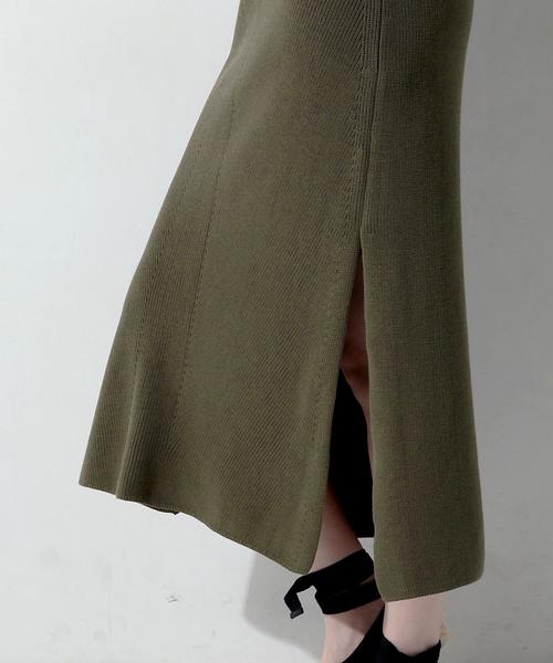 UNITED ARROWS（ユナイテッドアローズ）の「UWMF ニット キャミソール ワンピース（ワンピース・レディース・ナチュラル/モカ・FREE）」の7枚目の写真