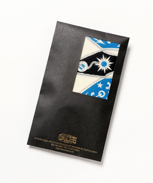 CALEE（キャリー）の「MARINE PATTERN BANDANNA（バンダナ/スカーフ・メンズ・バーガンディー/ネイビー/ブラック・FREE）」の4枚目の写真