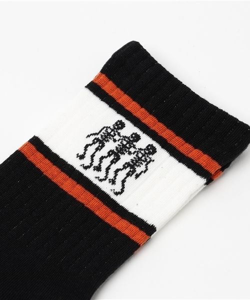Candy Stripper（キャンディストリッパー）の「BREW UP TROUBLE RIB SOCKS（ソックス/靴下・レディース・ブラック/オレンジ/オフホワイト・FREE）」の4枚目の写真