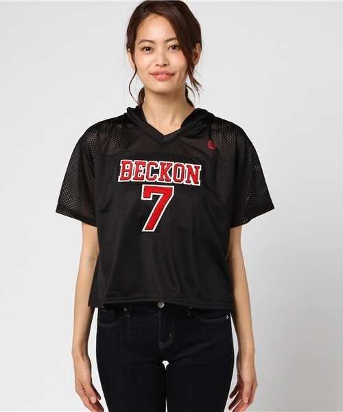 WEGO(ウィゴー)の「WEGO/メッシュサガラTパーカー(Tシャツ/カットソー・レディース・イエロー/ホワイト/ピンク/ブラック・FREE)」の14枚目の写真