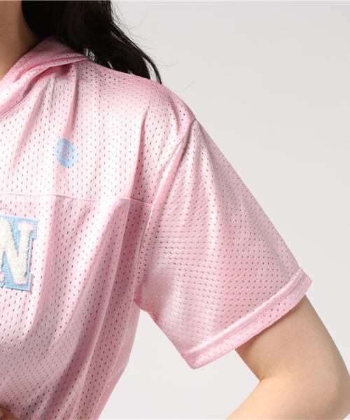 WEGO(ウィゴー)の「WEGO/メッシュサガラTパーカー(Tシャツ/カットソー・レディース・イエロー/ホワイト/ピンク/ブラック・FREE)」の18枚目の写真