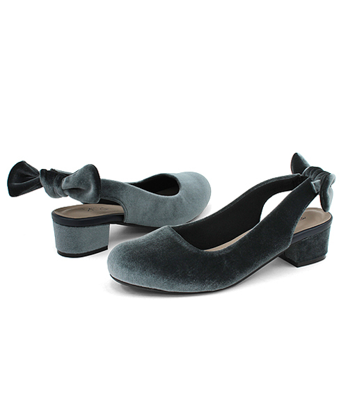 RiiiKa（リーカ）の「【RiiiKa/リーカ】バックバンドリボンパンプス（パンプス・レディース・ブラック/ブラウン/レッド/ブルーグレー・M/L/S/LL）」の3枚目の写真