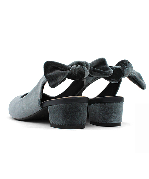 RiiiKa（リーカ）の「【RiiiKa/リーカ】バックバンドリボンパンプス（パンプス・レディース・ブラック/ブラウン/レッド/ブルーグレー・M/L/S/LL）」の6枚目の写真