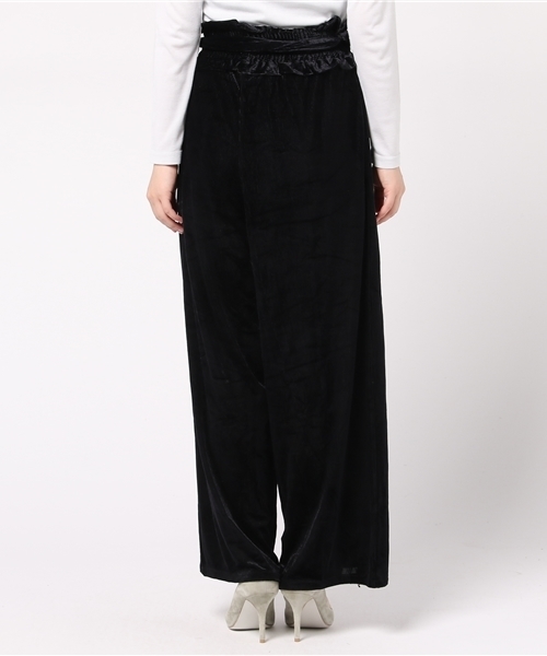 one after another NICE CLAUP（ワンアフターアナザーナイスクラップ）の「コーデュロイ風カットベロアパンツ（その他パンツ・レディース・ピンク/サックスブルー/ブラック/パープル・FREE）」の7枚目の写真