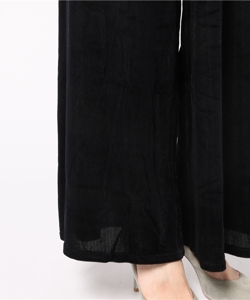 one after another NICE CLAUP（ワンアフターアナザーナイスクラップ）の「コーデュロイ風カットベロアパンツ（その他パンツ・レディース・ピンク/サックスブルー/ブラック/パープル・FREE）」の10枚目の写真