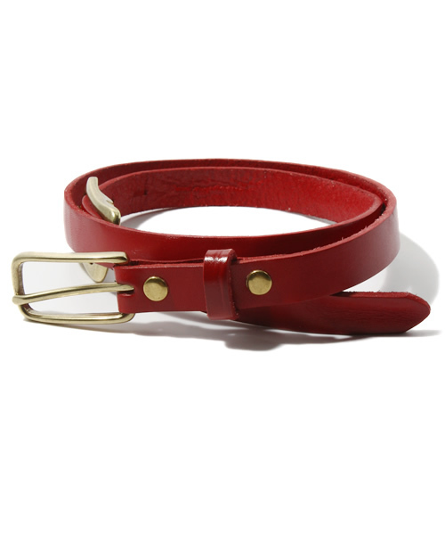 NANO universe（ナノユニバース）の「2 Buckle Narrow Belt（ベルト・メンズ・キャメル/レッド/グリーン/ネイビー/ダークブラウン/ブラック/ブルー/ピンク・FREE）」の8枚目の写真