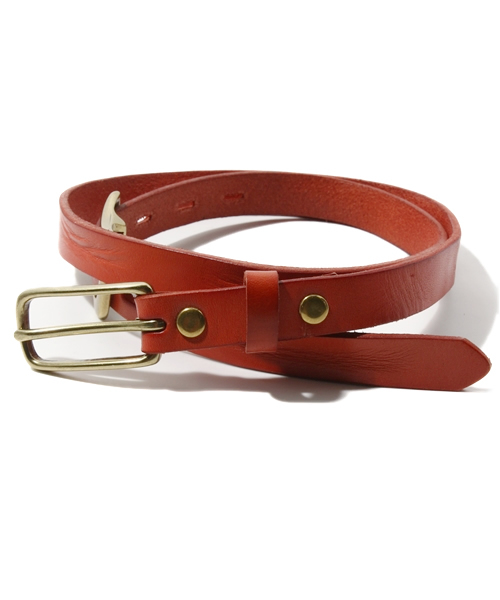 NANO universe（ナノユニバース）の「2 Buckle Narrow Belt（ベルト・メンズ・キャメル/レッド/グリーン/ネイビー/ダークブラウン/ブラック/ブルー/ピンク・FREE）」の7枚目の写真