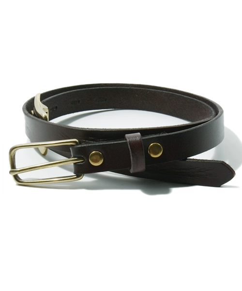 NANO universe（ナノユニバース）の「2 Buckle Narrow Belt（ベルト・メンズ・キャメル/レッド/グリーン/ネイビー/ダークブラウン/ブラック/ブルー/ピンク・FREE）」の5枚目の写真