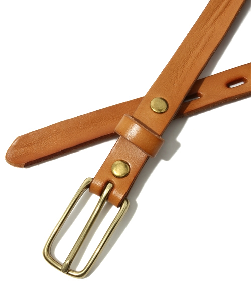 NANO universe（ナノユニバース）の「2 Buckle Narrow Belt（ベルト・メンズ・キャメル/レッド/グリーン/ネイビー/ダークブラウン/ブラック/ブルー/ピンク・FREE）」の9枚目の写真