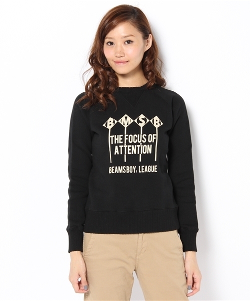 BEAMS BOY(ビームスボーイ)の「BEAMS BOY / 針ヌキリブ スウェット(スウェット・レディース・ナチュラル/ブラック/その他1・ONE SIZE)」の11枚目の写真