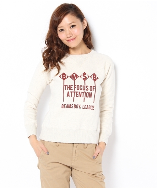 BEAMS BOY(ビームスボーイ)の「BEAMS BOY / 針ヌキリブ スウェット(スウェット・レディース・ナチュラル/ブラック/その他1・ONE SIZE)」の10枚目の写真