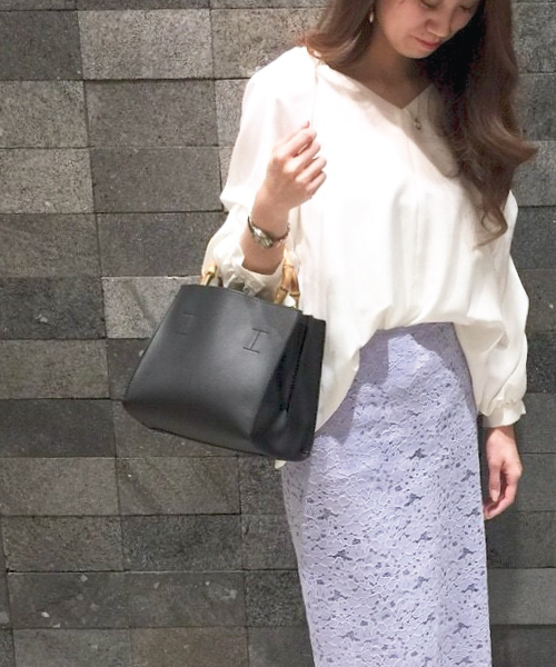 INTERPLANET（インタープラネット）の「バンブーミニトート（ショルダーバッグ・レディース・レッド/ブラック/ベージュ・フリー）」の7枚目の写真