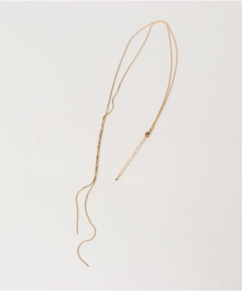 22 OCTOBRE（ヴァンドゥ－オクトーブル）の「スネークチェーンネックレス（ネックレス・レディース・シルバー/ゴールド・FREE）」の4枚目の写真